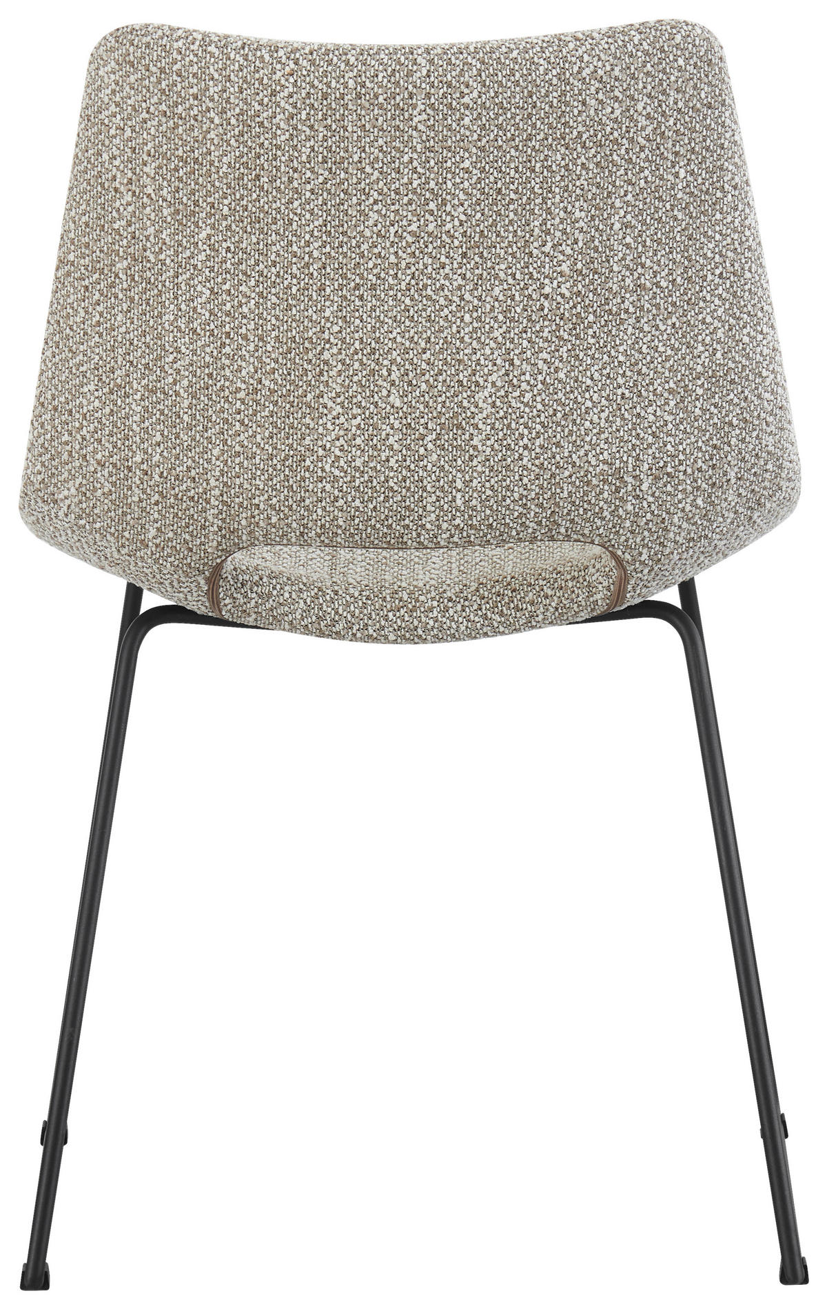 STUHL - Hellbraun/Schwarz, Design, Textil/Metall (48/79/56cm) - Stylife