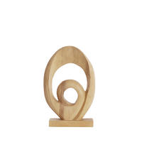 SKULPTUR - Hellbraun, Basics, Holz (9/46/30cm) - Light & Living