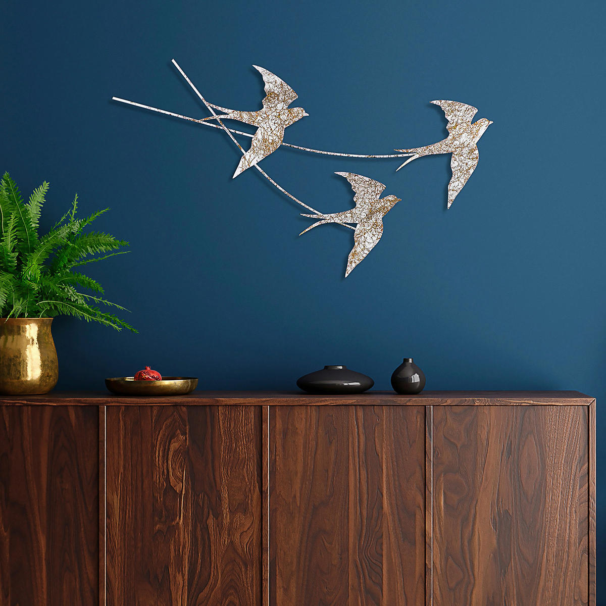 METALLBILD  - Multicolor, Basics, Metall (42/70cm)