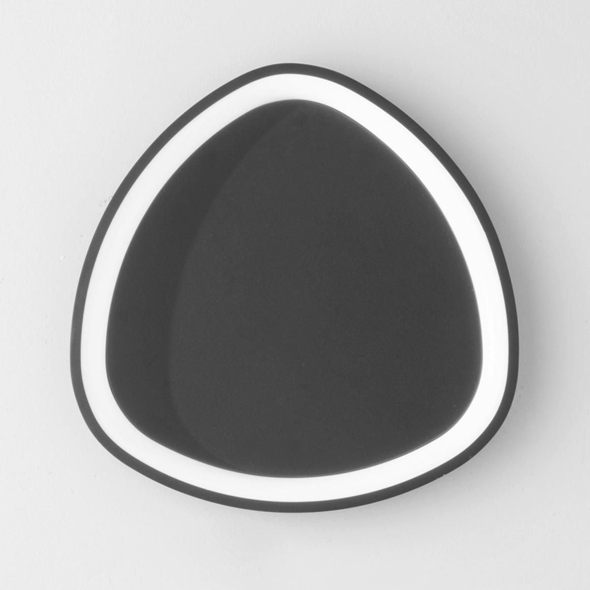 LED-DECKENLEUCHTE Luce Ambiente e Design 45/7 cm   - Schwarz/Weiß, Design, Kunststoff/Metall (45/7cm)