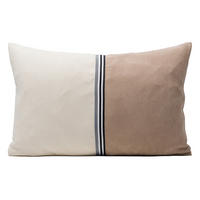 KISSENHÜLLE 40/60 cm  - Schlammfarben/Grauweiß, Basics, Textil (40/60cm) - Novel