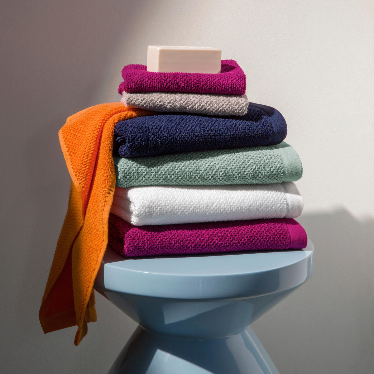 HANDTUCH Blau  - Blau, Basics, Textil (50/100cm) - Moeve