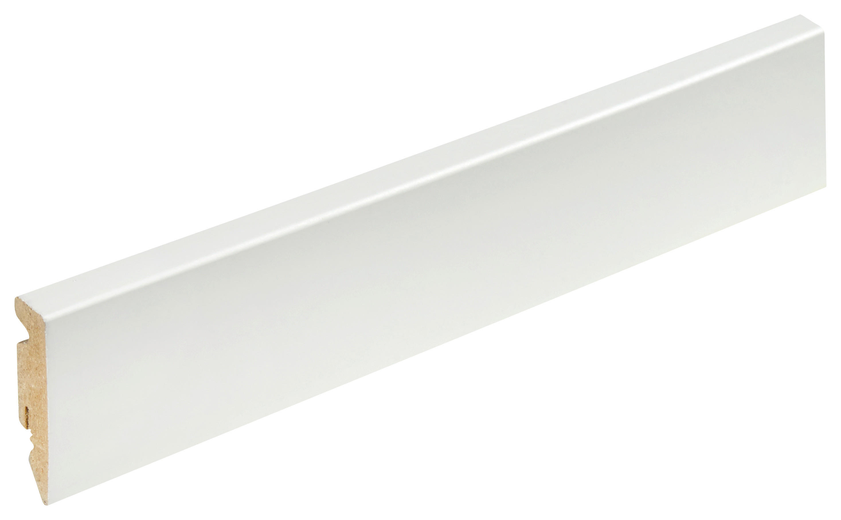 PODSTAVCOVÁ LIŠTA  (za kus)  bílá - bílá, Konvenční, kompozitní dřevo (1,5/5,8/240cm) - Homeware
