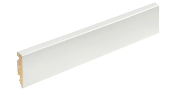 SOCKELLEISTE Weiß  - Weiß, Basics, Holzwerkstoff (1,5/5,8/240cm) - Homeware