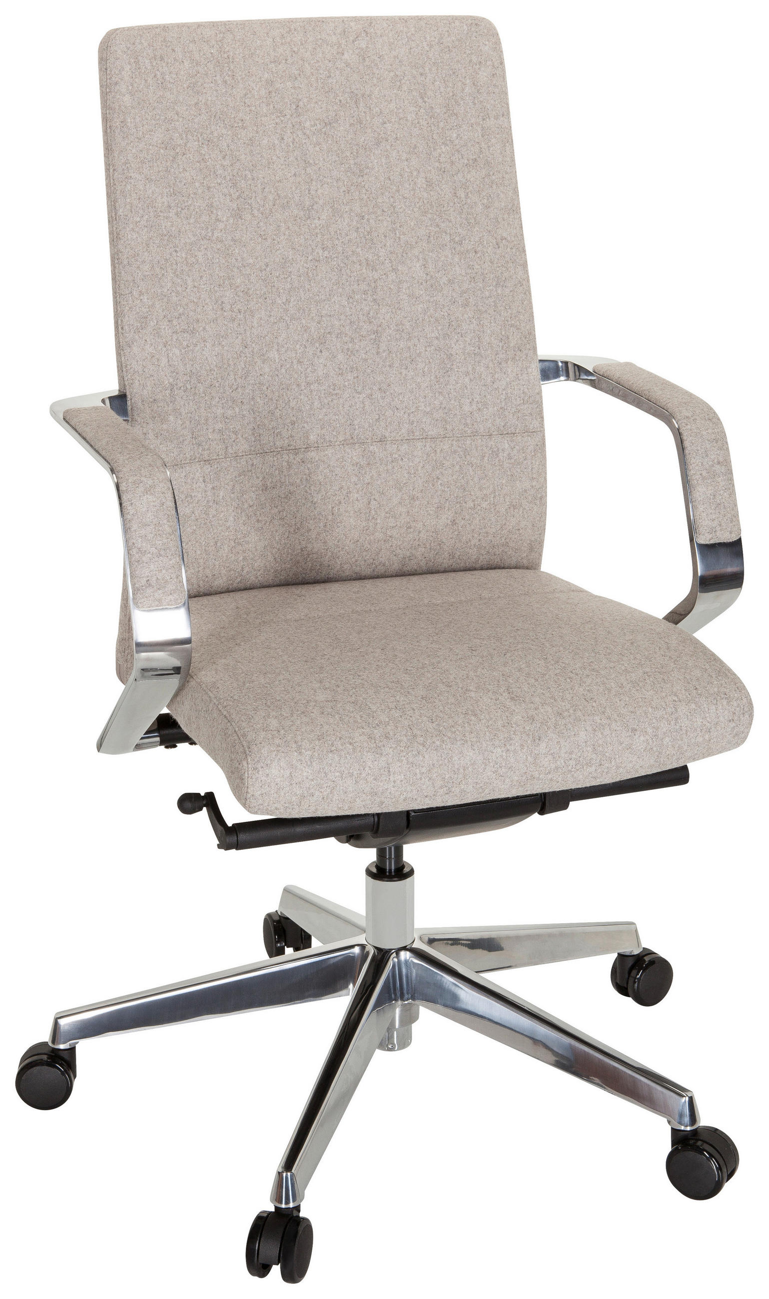 DREHSTUHL Flachgewebe Beige  - Beige/Silberfarben, MODERN, Kunststoff/Textil (60/105/60cm) - MID.YOU