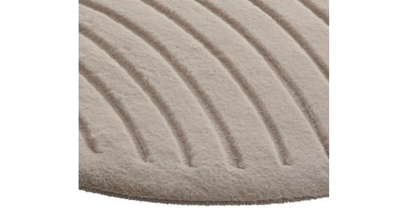 HOCHFLORTEPPICH 160 cm Siena Taupe - Taupe, Design, Kunststoff/Textil (160cm) - Novel