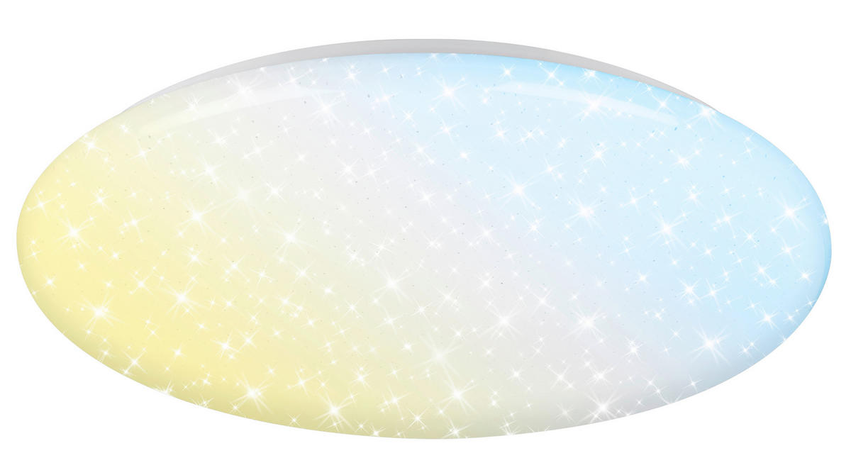 STROPNÉ LED SVIETIDLO, 56/8,5 cm  - biela, Basics, kov/plast (56/8,5cm)