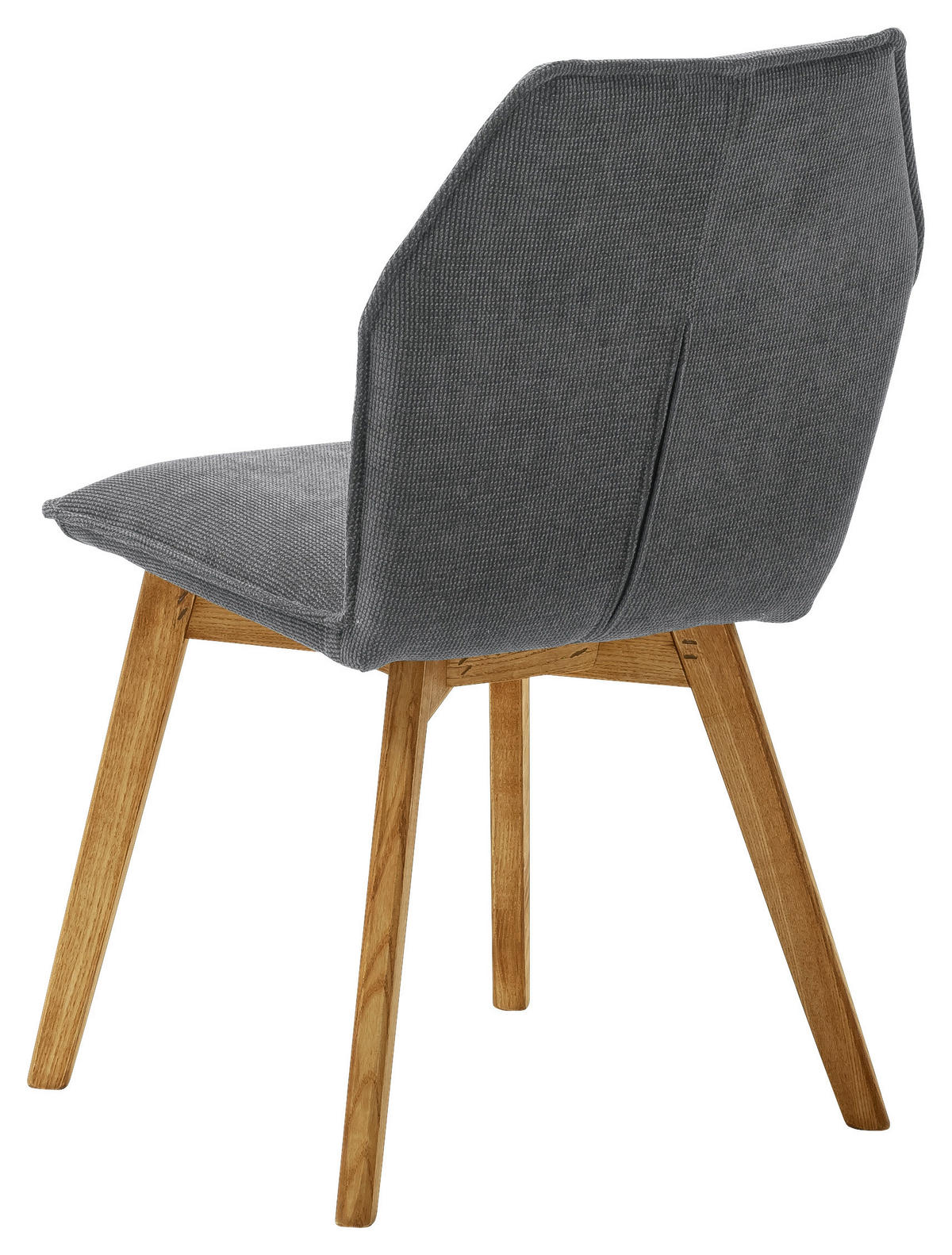 STUHL in Textil, Holz Anthrazit  - Eichefarben/Anthrazit, Design, Holz/Textil (49/87/63cm) - Livetastic