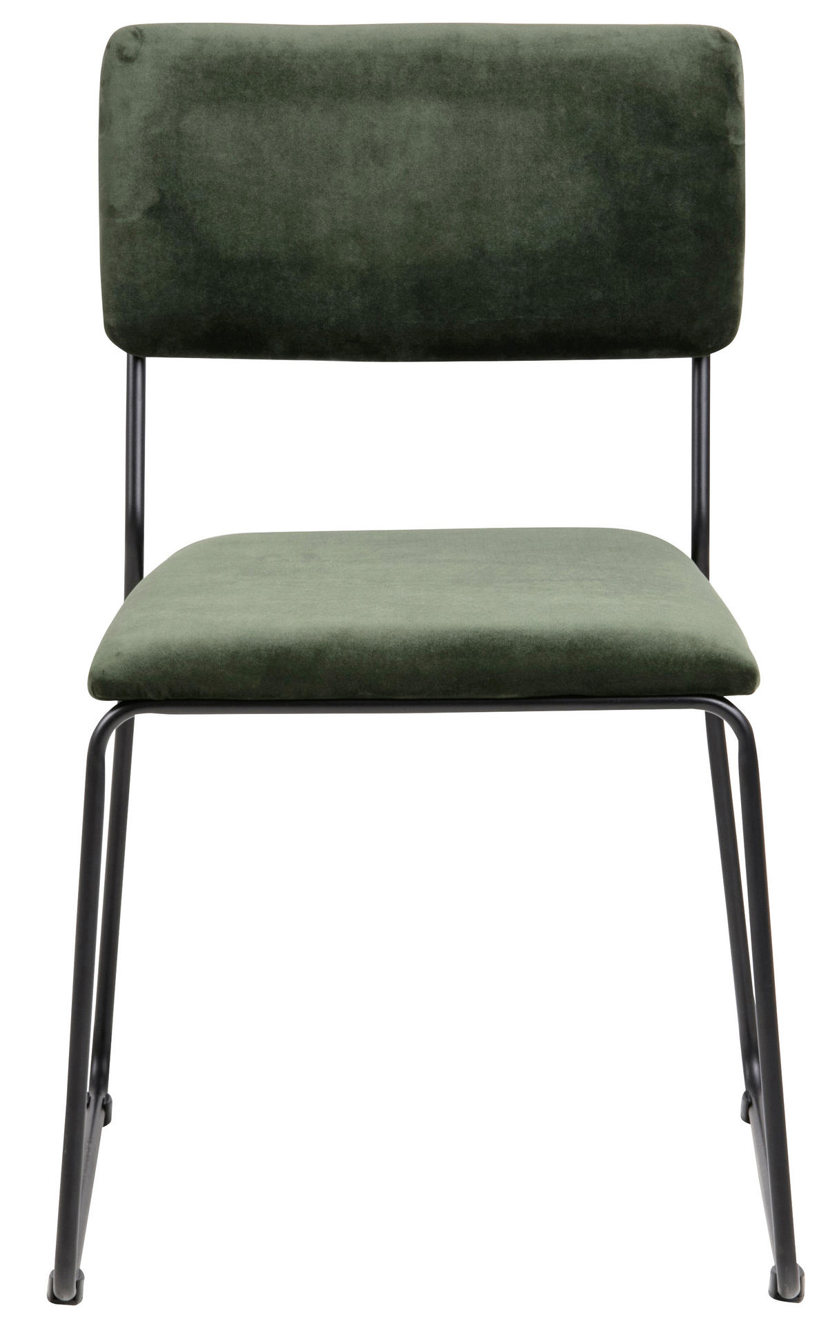STUHL - Waldgrün/Schwarz, KONVENTIONELL, Textil/Metall (50/80/53,5cm) - Carryhome
