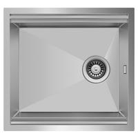SPÜLE 17502000510484100-80  - Edelstahlfarben, Basics, Metall (51/25,8/48,4cm) - Respekta