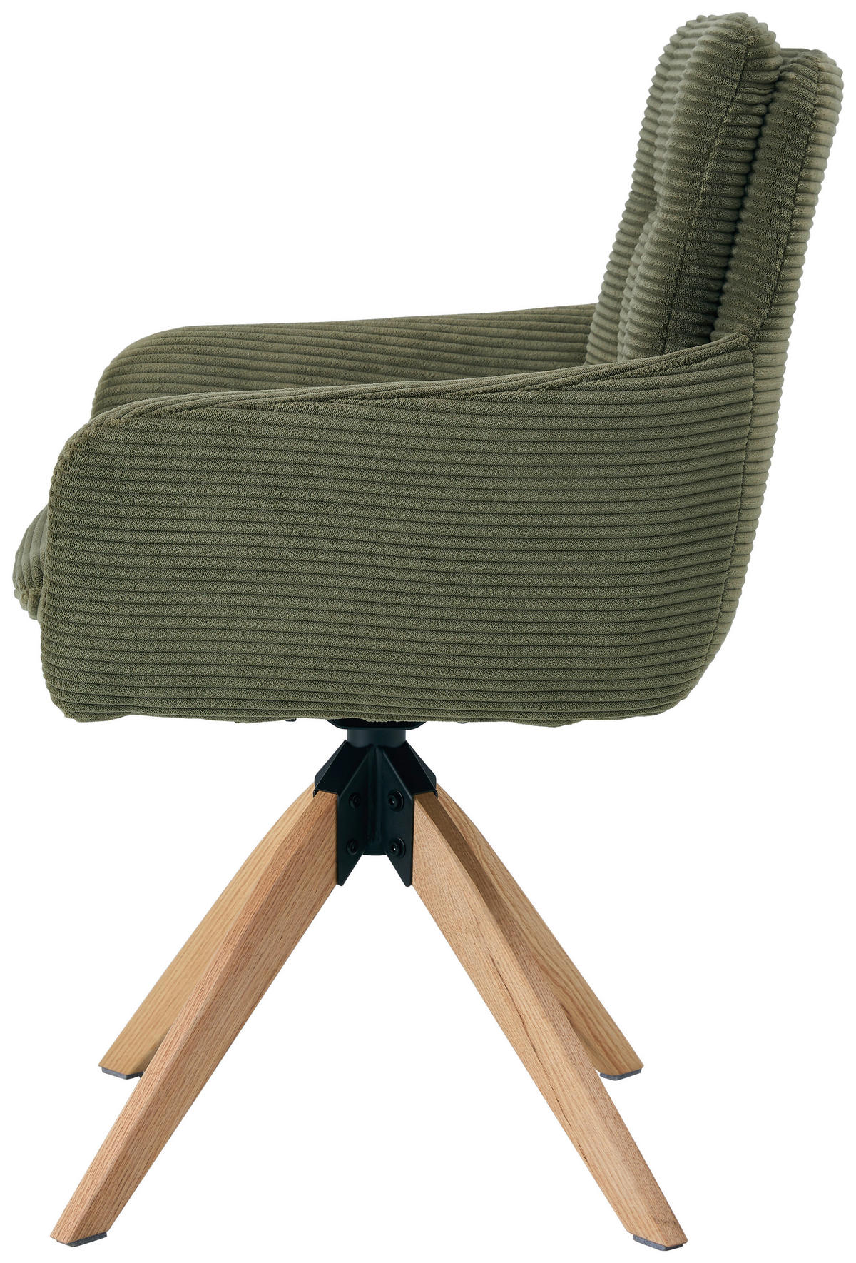 ARMLEHNSTUHL in Holz, Metall, Textil Grün  - Naturfarben/Grün, KONVENTIONELL, Holz/Textil (60/93/65,5cm) - Livetastic