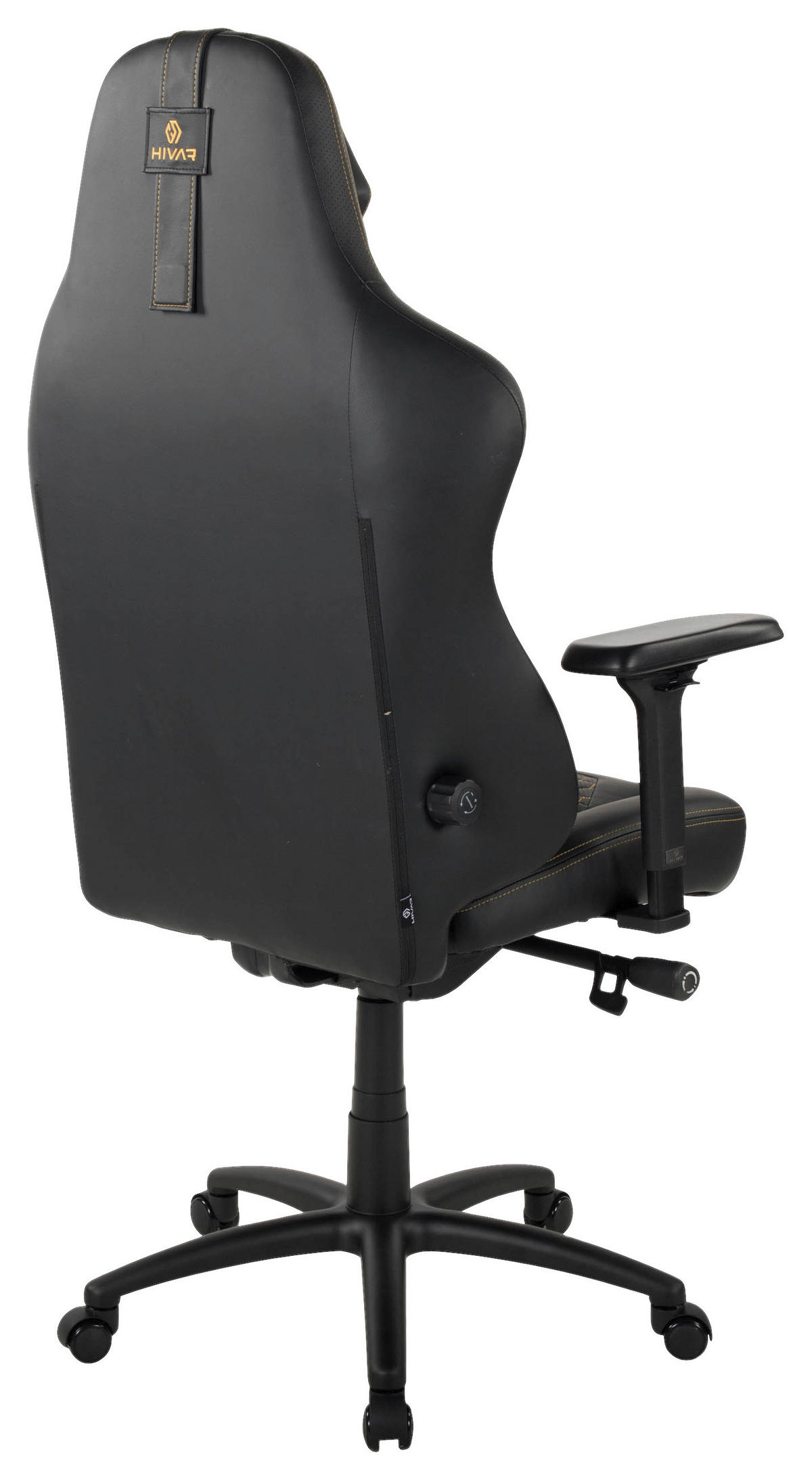 ORBICAL XL Solaris Coal Schwarz, Gelb Metall, Leder   - Gelb/Schwarz, LIFESTYLE, Leder/Metall (81/147/72cm) - HIVAR