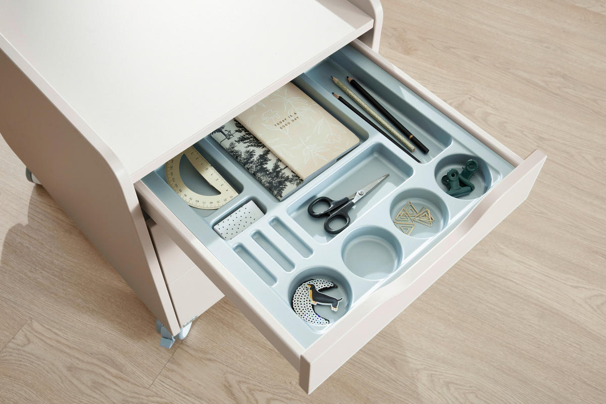 ROLLCONTAINER Beige, Kaschmir  - Kaschmir/Beige, Design, Holzwerkstoff (44,3/53,7/57,3cm) - Paidi