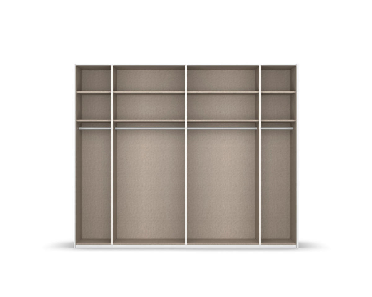 Dulap Cu Uși Culisante, 271/223/68 cm, grafit, gri - grafit/gri, Basics, sticlă/metal (271/223/68cm) - Xora