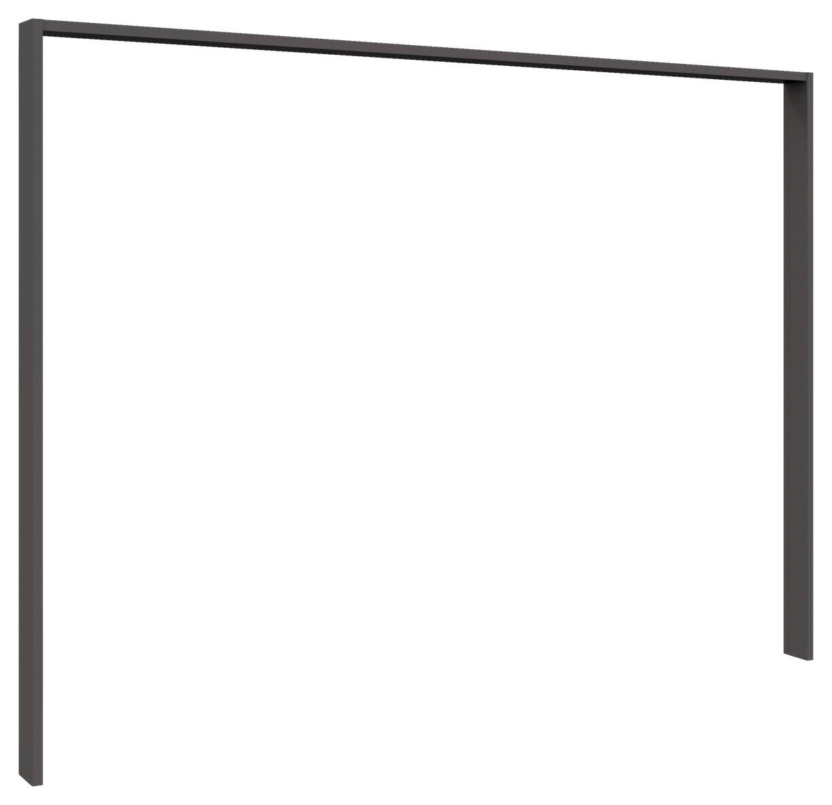 PASSEPARTOUTRAHMEN 306/240/12 cm Dunkelgrau  - Dunkelgrau, KONVENTIONELL, Holzwerkstoff (306/240/12cm) - Venda