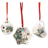 Sammelmini-Set 3tlg. 2024 3-teilig Weihnachtslieder 2024  - Multicolor/Weiß, MODERN, Keramik - Hutschenreuther