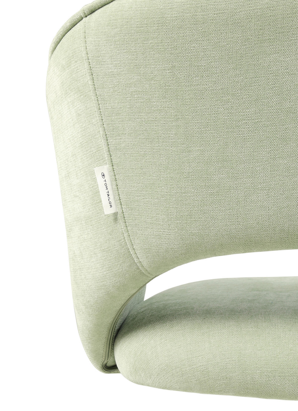 ARMLEHNSTUHL  in Stahl Chenille  - Beige/Schwarz, Basics, Textil/Metall (61,5/78,5/59cm) - Tom Tailor