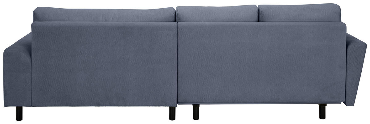 ECKSOFA Blaugrau Webstoff  - Buchefarben/Blaugrau, KONVENTIONELL, Holz/Textil (294/169cm) - Carryhome