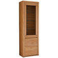 VITRINE in massiv Kernbuche Kernbuche - Kernbuche/Grau, KONVENTIONELL, Glas/Holz (66/204/38cm) - Voleo
