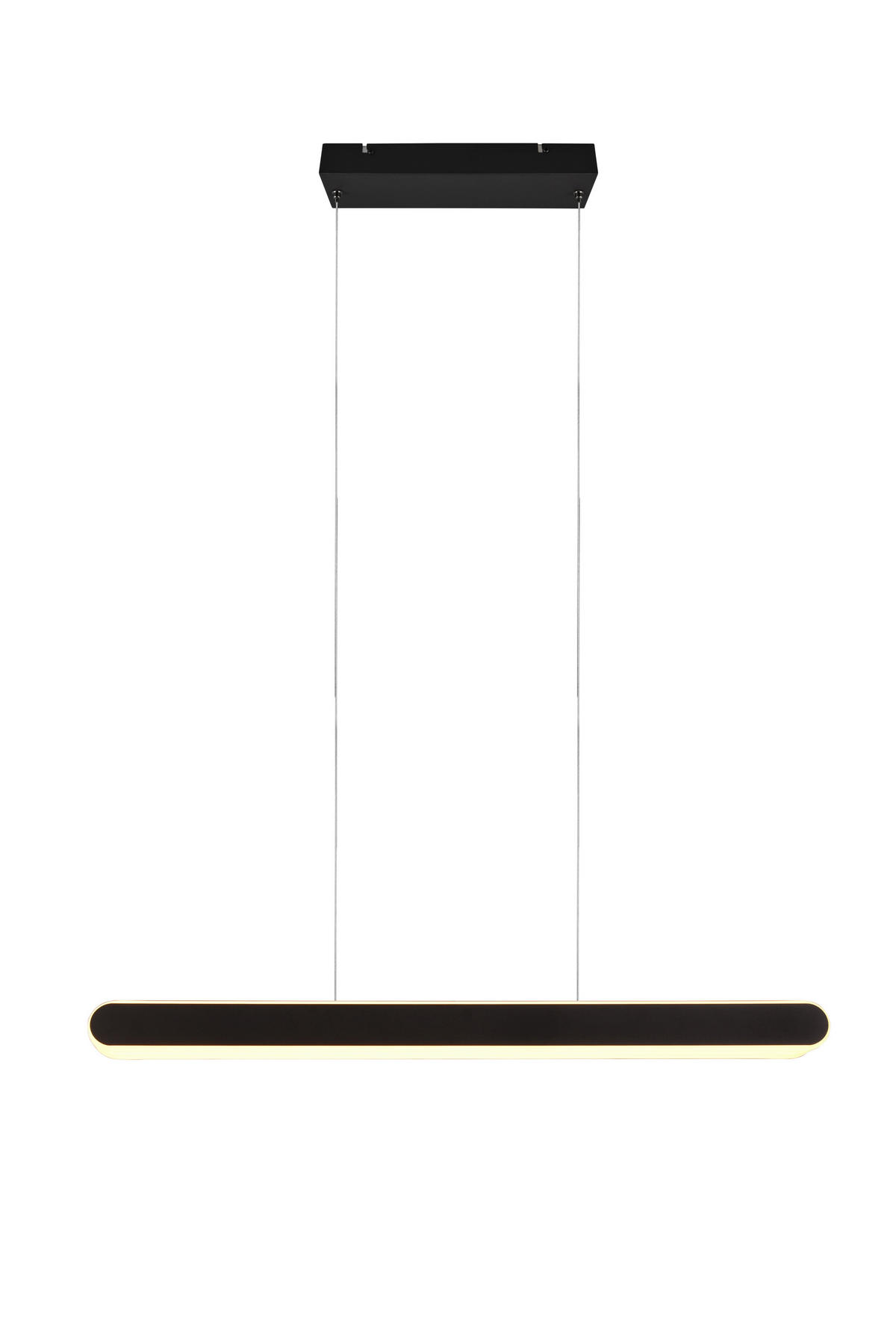 LED-HÄNGELEUCHTE 130/6/150 cm    - Weiss/Schwarz, Design, Kunststoff/Metall (130/6/150cm) - Trio Leuchten