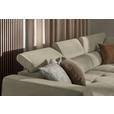 ECKSOFA in Chenille Beige  284/205 cm  - Beige/Schwarz, Design, Kunststoff/Textil (284/205cm) - Xora