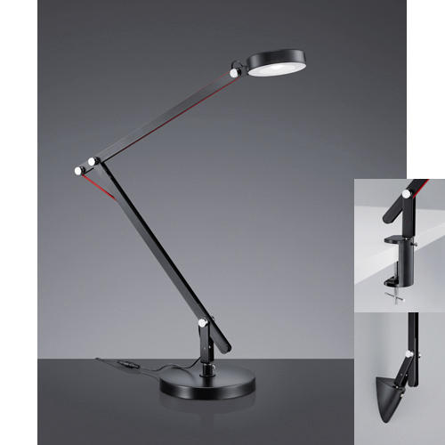 SCHREIBTISCHLEUCHTE Amsterdam   - Schwarz, Design, Metall (18cm) - Trio Leuchten