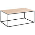COUCHTISCH in Holz 100/60/42 cm  - Eiche Bianco/Schwarz, Design, Holz/Metall (100/60/42cm) - Johann Jakob