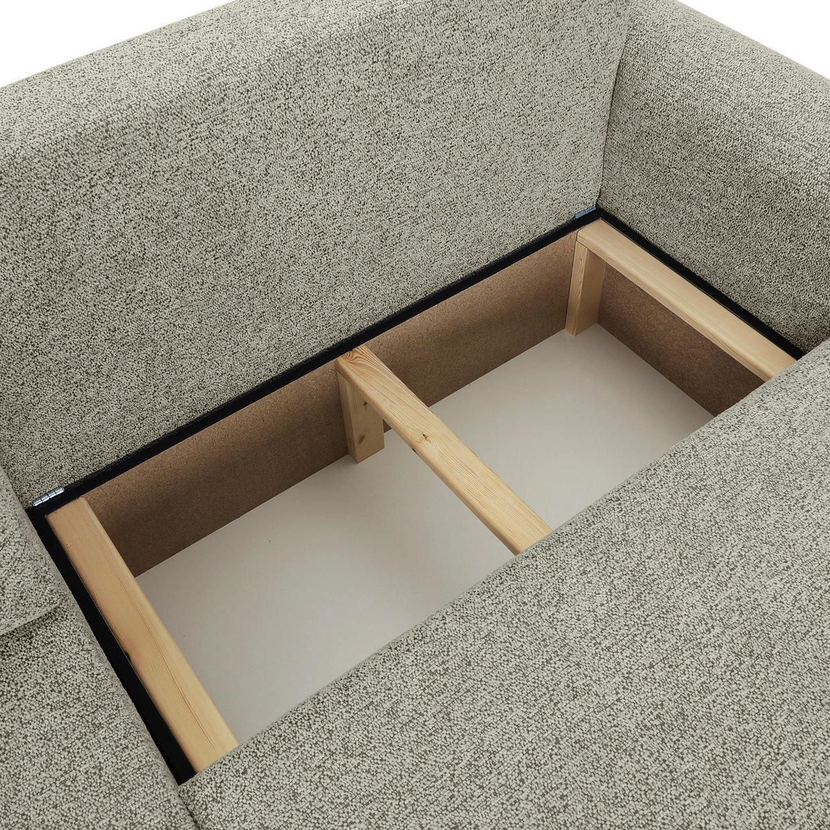 SCHLAFSOFA Flachgewebe Mintgrün  inkl. Zierkissen, Rückenkissen, Bettkasten, Schlaffunktion, Rücken echt, Liegefläche im Originalstoff  - Schwarz/Mintgrün, KONVENTIONELL, Kunststoff/Textil (250/74/92cm) - Carryhome