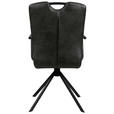 ARMLEHNSTUHL  in Mikrofaser  - Schwarz, Design, Textil/Metall (50/92,5/62cm) - Ambia Home