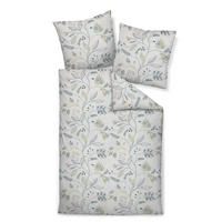 BETTWÄSCHE Seersucker 155/200 cm  - Grün, Design, Textil (155/200cm) - Janine