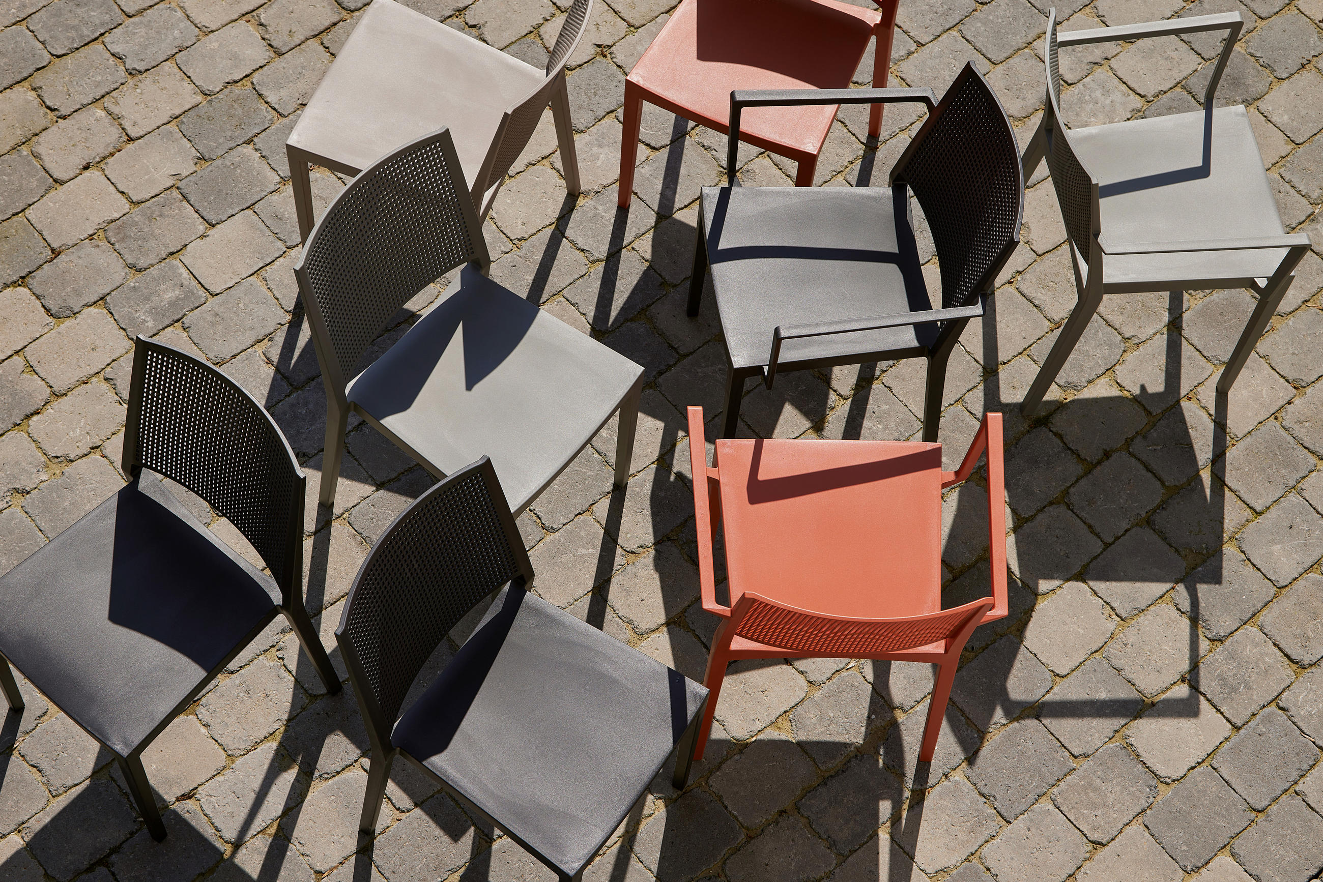 STAPELSTUHL Anthrazit  - Anthrazit, Basics, Kunststoff (46/80/56cm) - Siena Garden