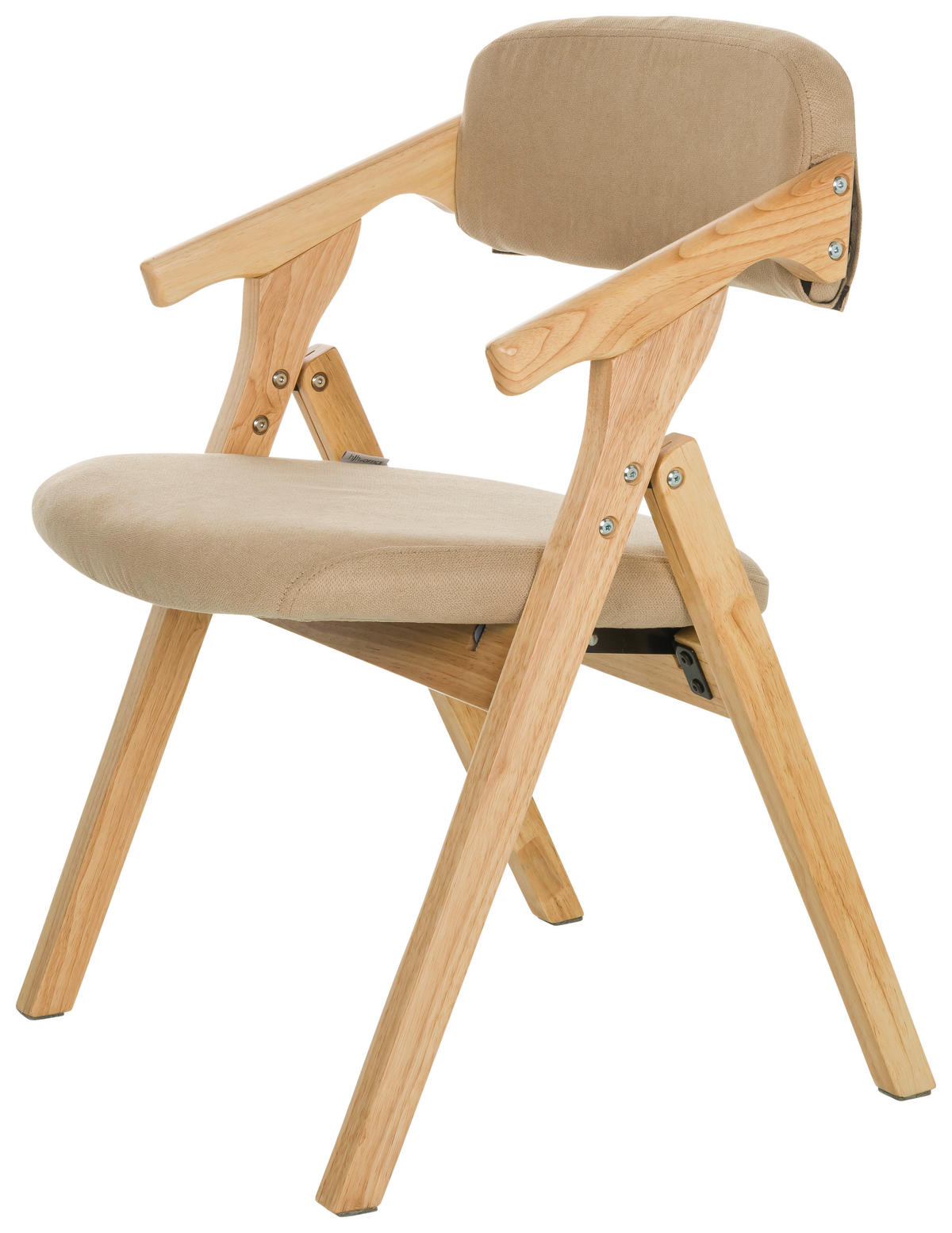 ARMLEHNSTUHL  in  - Beige, Basics, Holz/Textil (53/79/55cm) - MID.YOU