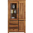 VITRINE Akazie furniert, Schichtholz Akaziefarben - Akaziefarben, LIFESTYLE, Glas/Holz (101/192/40cm) - Landscape