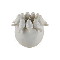 VASE 19 cm  - Weiß, LIFESTYLE, Keramik (21,5/19cm) - Ambia Home