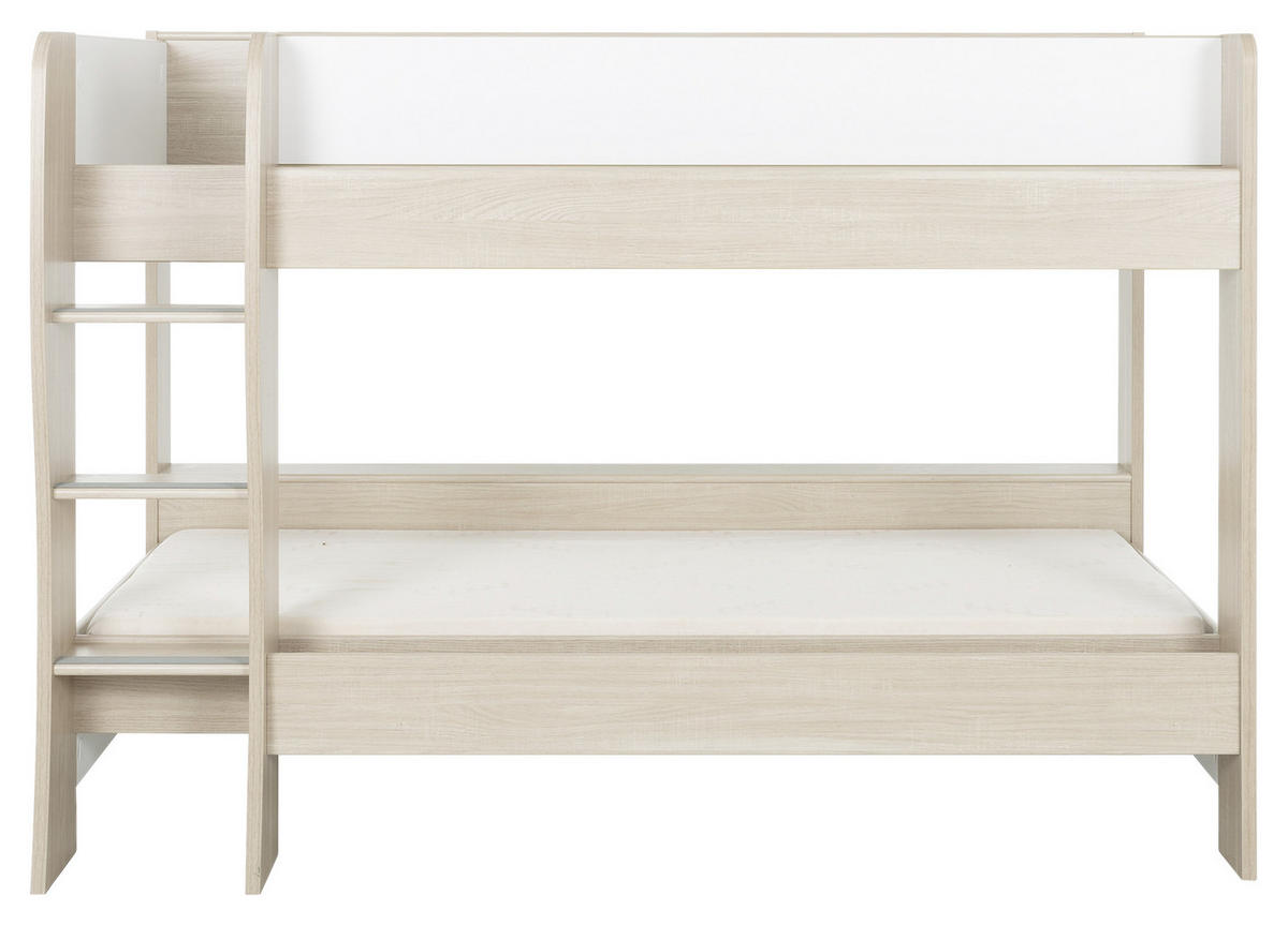 ETAGENBETT - Eichefarben, MODERN, Holzwerkstoff (90/200cm) - MID.YOU