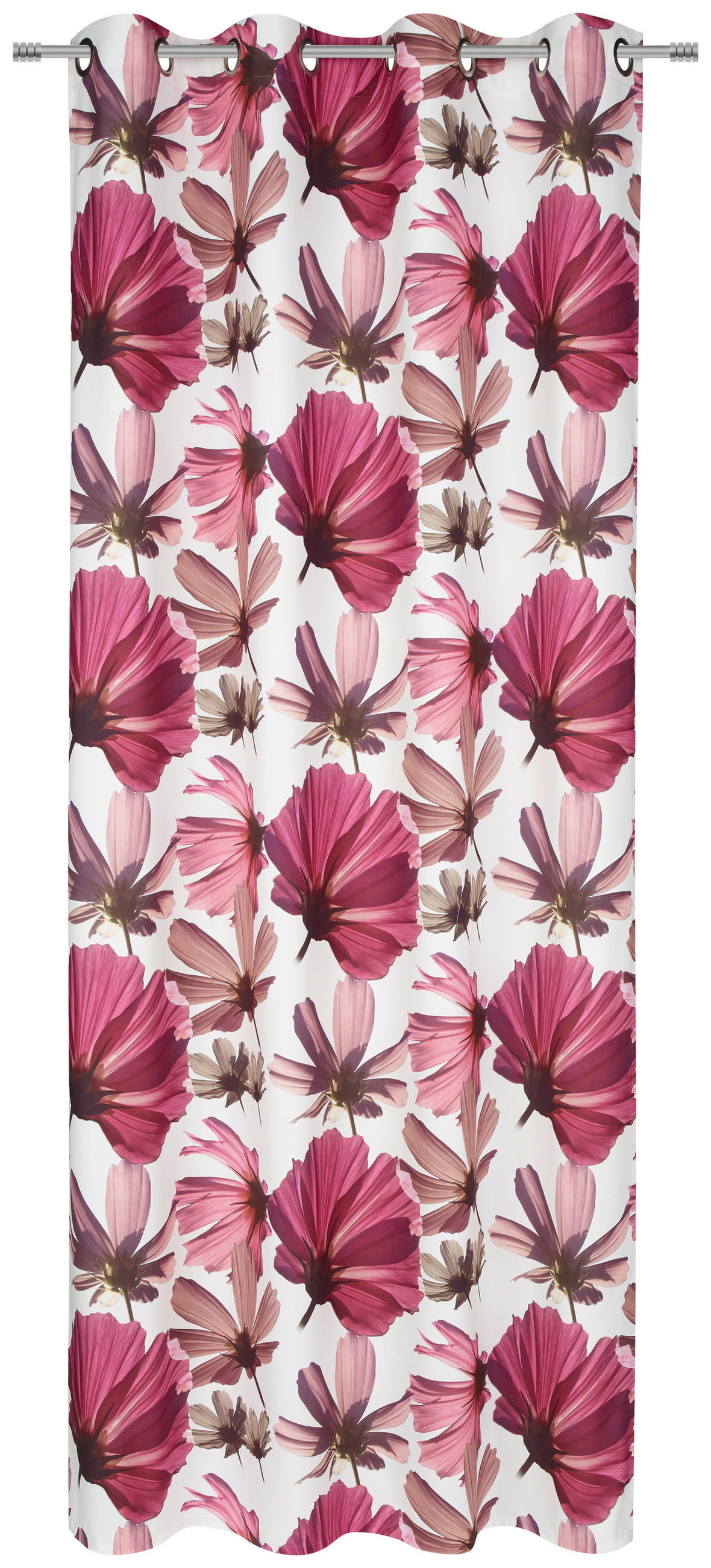 ÖSENSCHAL Bagna blickdicht 140/255 cm   - Rot, Basics, Textil (140/255cm) - Ambiente