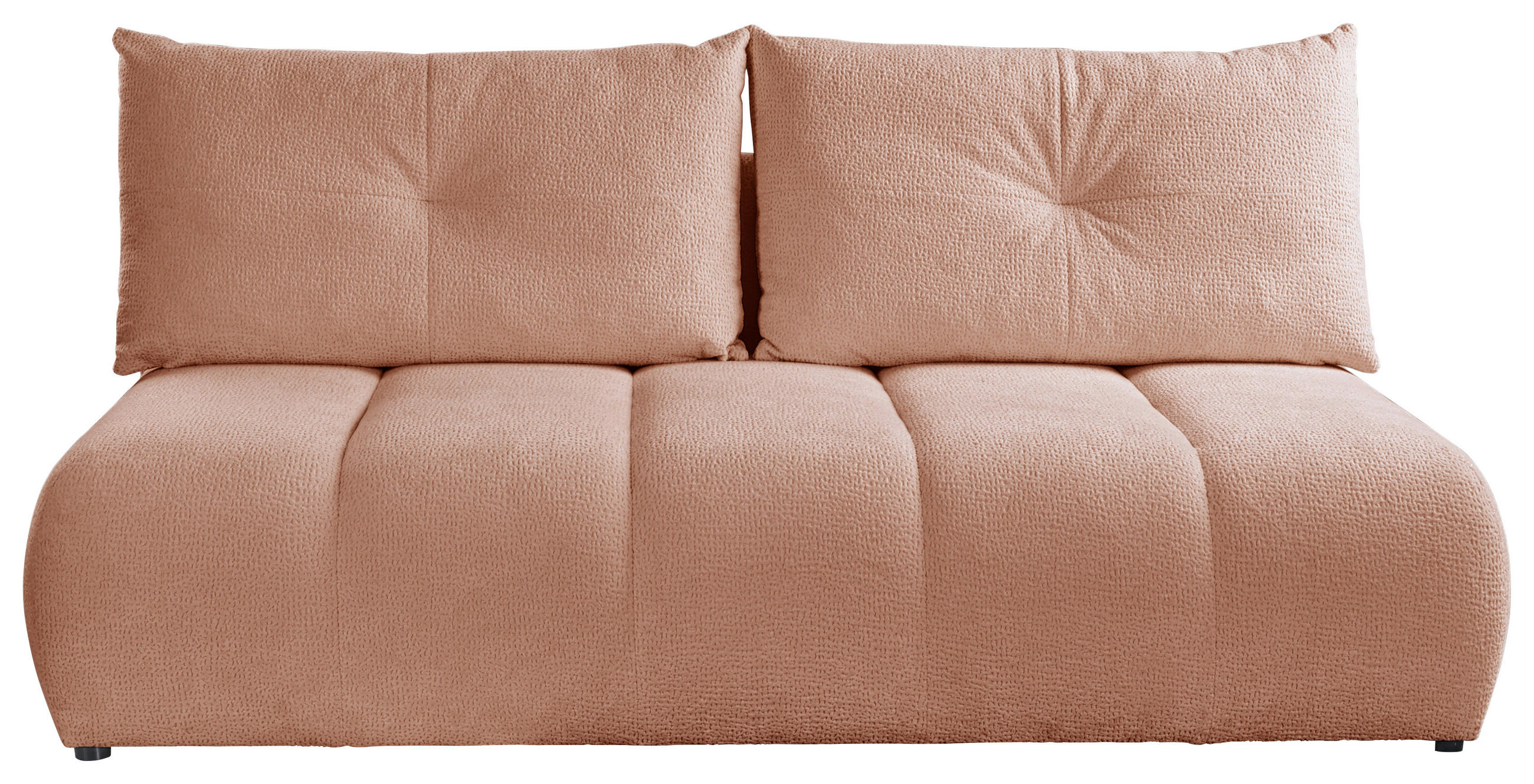 SCHLAFSOFA  mit Bettkasten erhältlich, Bettfunktion erhältlich Struktur Rosa  - Creme/Schwarz, Design, Holz/Textil (209/100/103cm) - MID.YOU