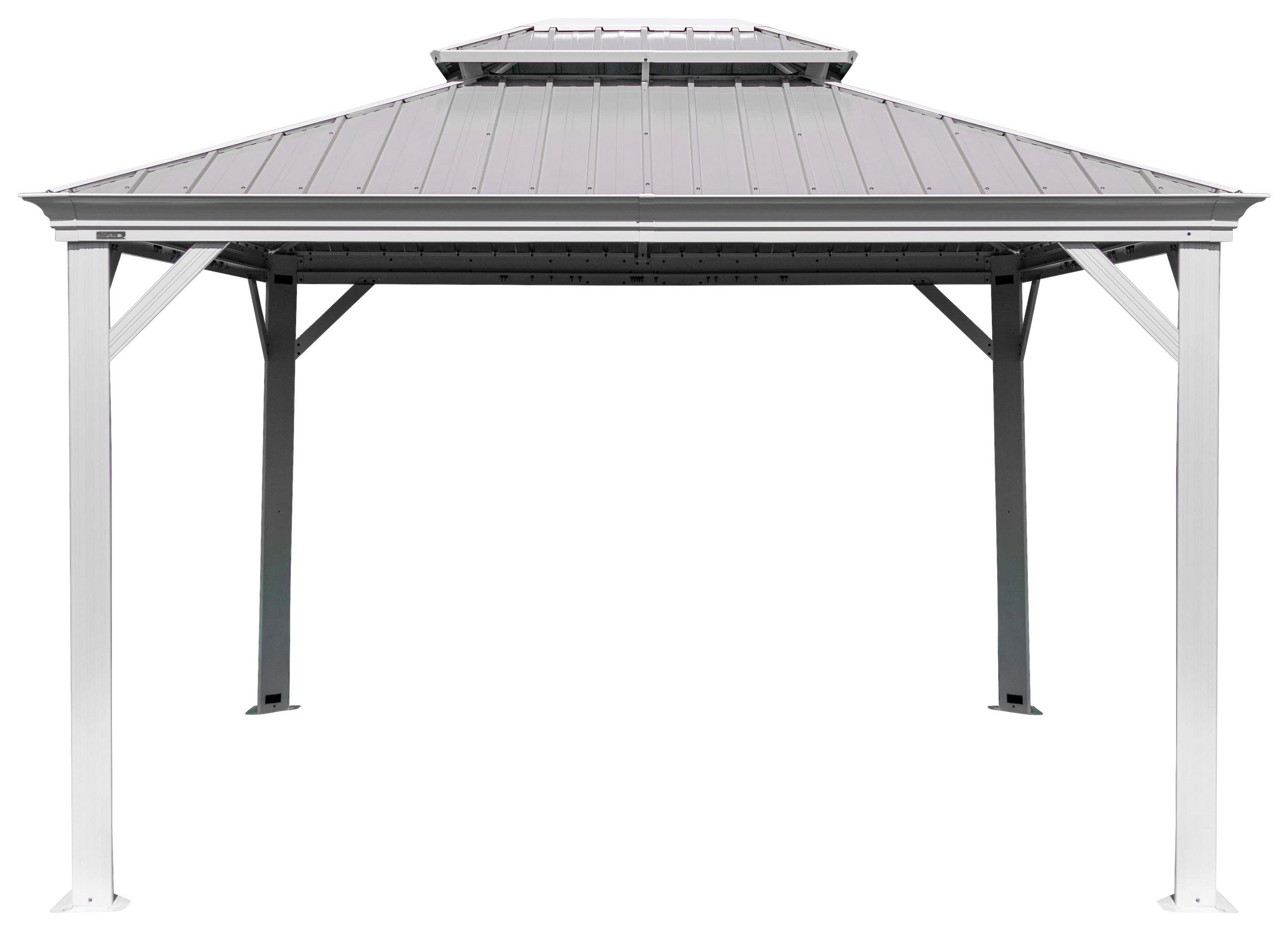 PAVILLON 483/307/363 cm Aluminium  - Champagner, Basics, Metall (483/307/363cm)