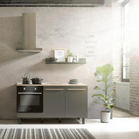 KUCHYNSKÁ LINKA BILBERRY 160 - antracitová/dub sonoma, Design, kompozitné drevo (160cm) - Carryhome