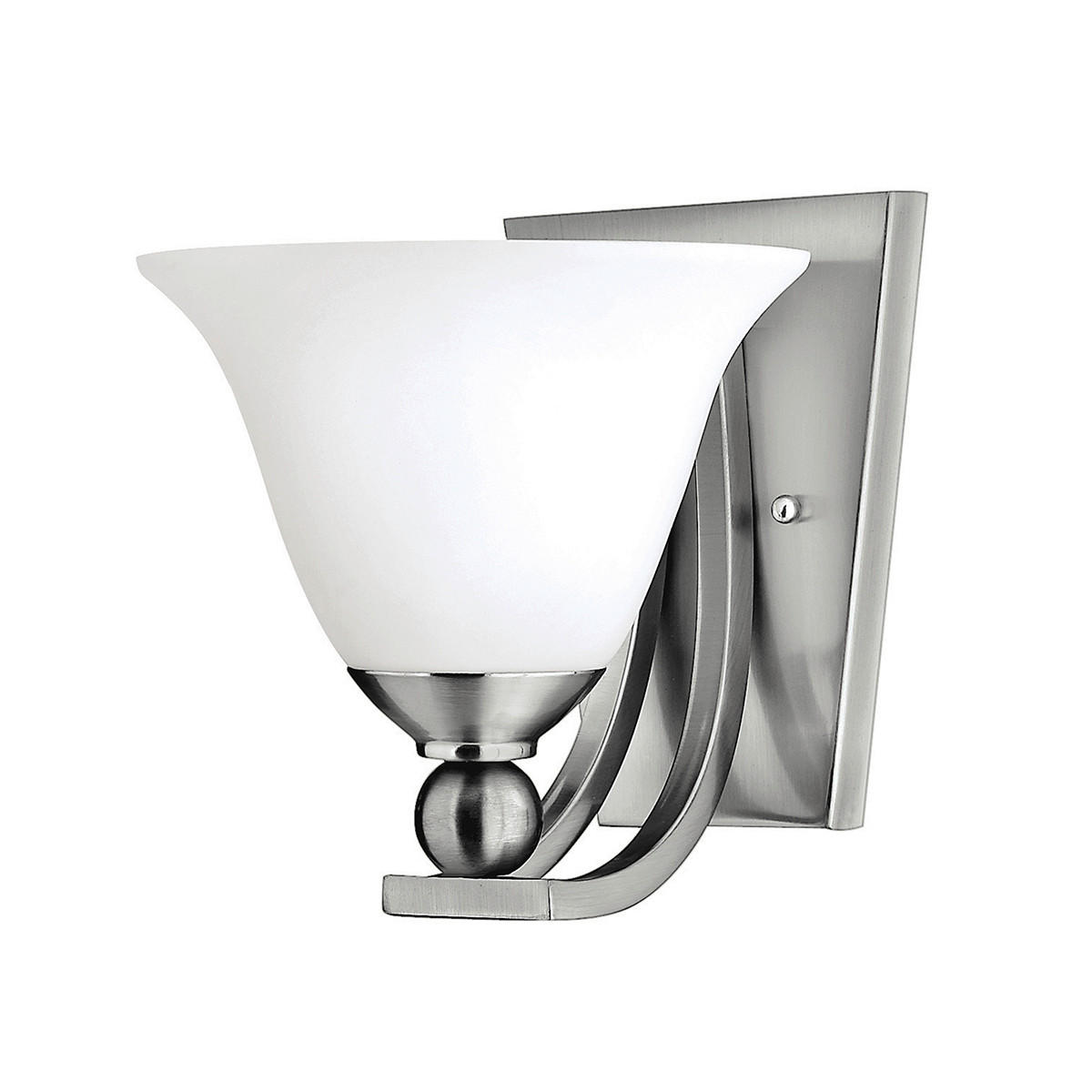 WANDLEUCHTE - Nickelfarben, Basics, Glas/Metall (19.7/21.6/22.2cm) - Elstead Lighting