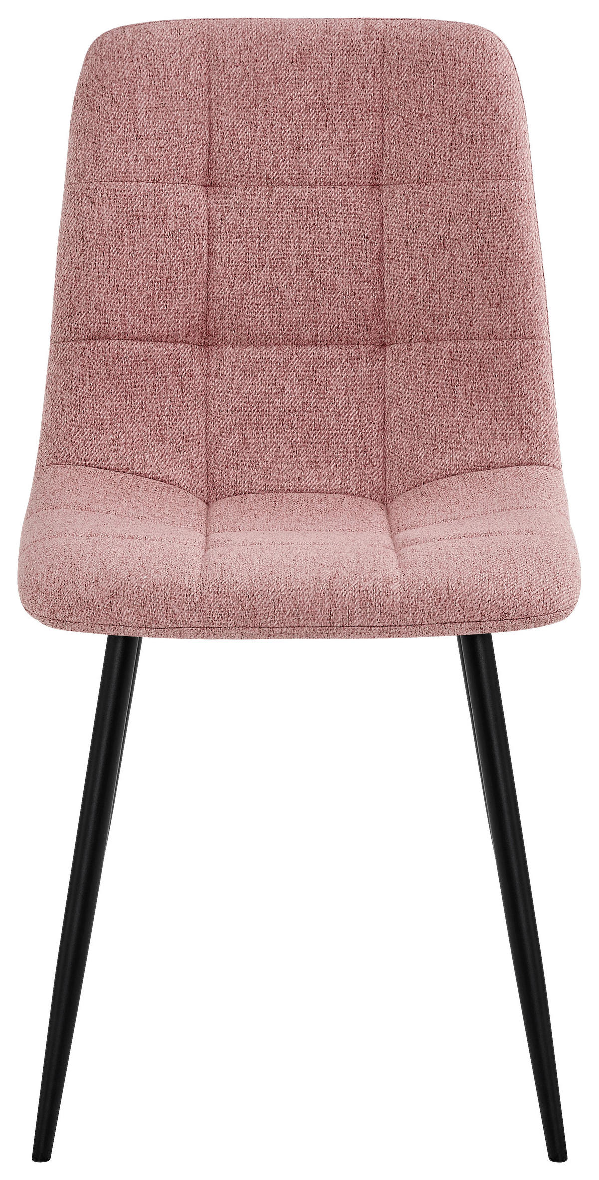 STUHL  Typenauswahl Webstoff  - Schwarz/Rosa, Design, Textil/Metall (45/86/56cm) - Stylife