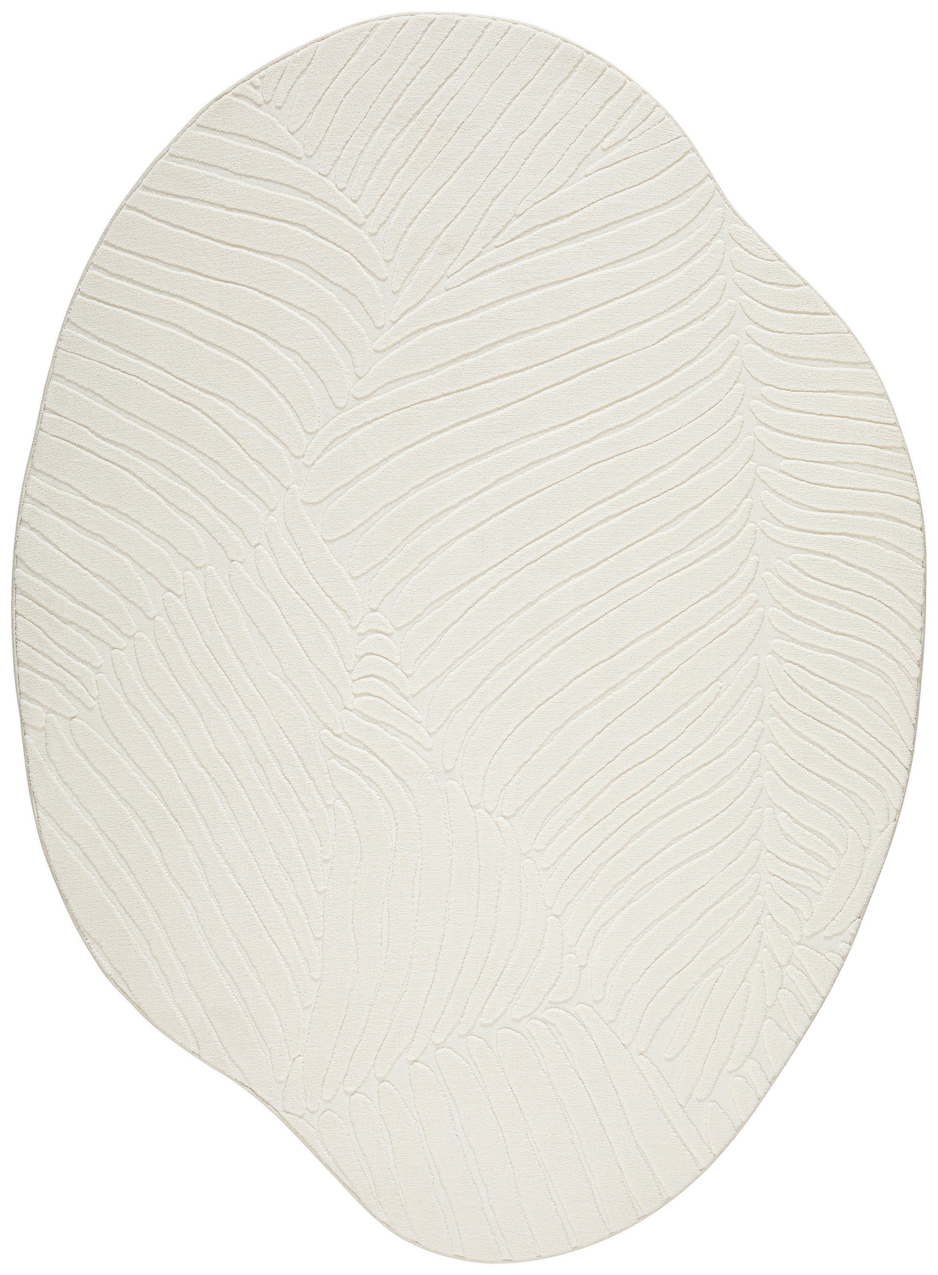 WEBTEPPICH 160/210 cm Beige Blatt  - Beige, Design, Textil (160/210cm) - Novel