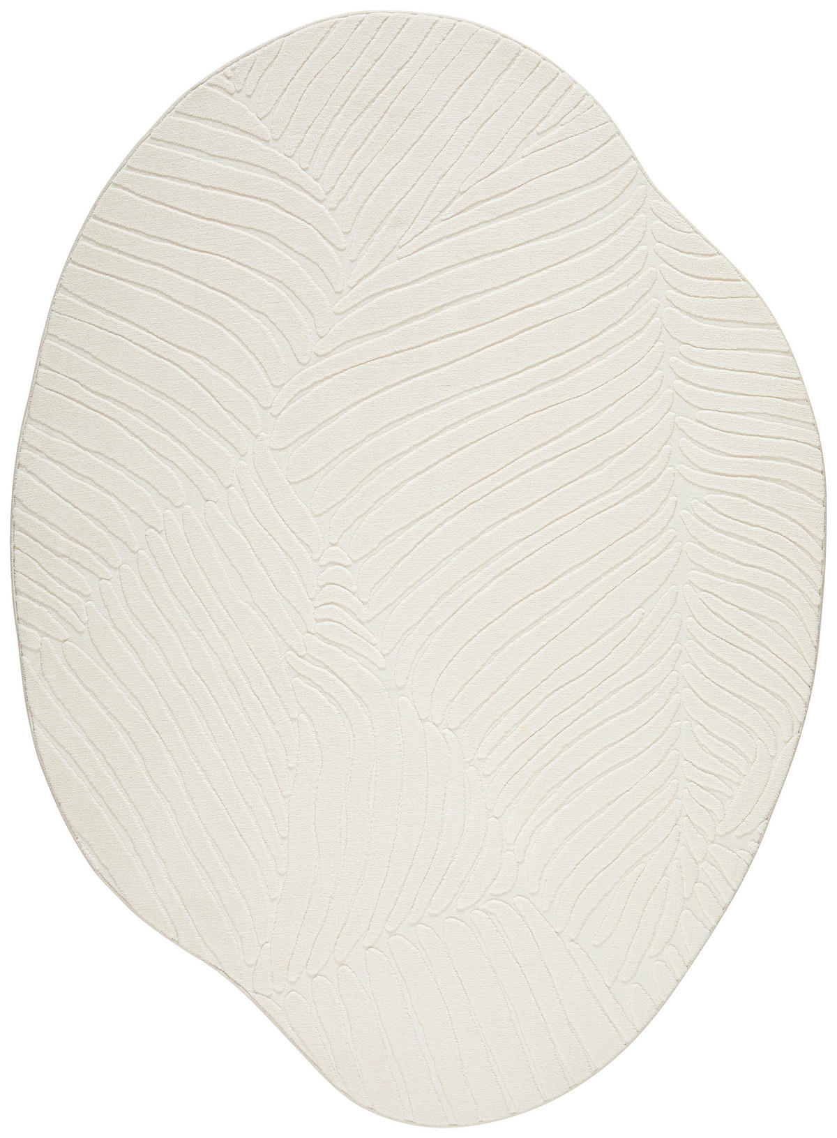 WEBTEPPICH 160/210 cm Beige Blatt  - Beige, Design, Textil (160/210cm) - Novel