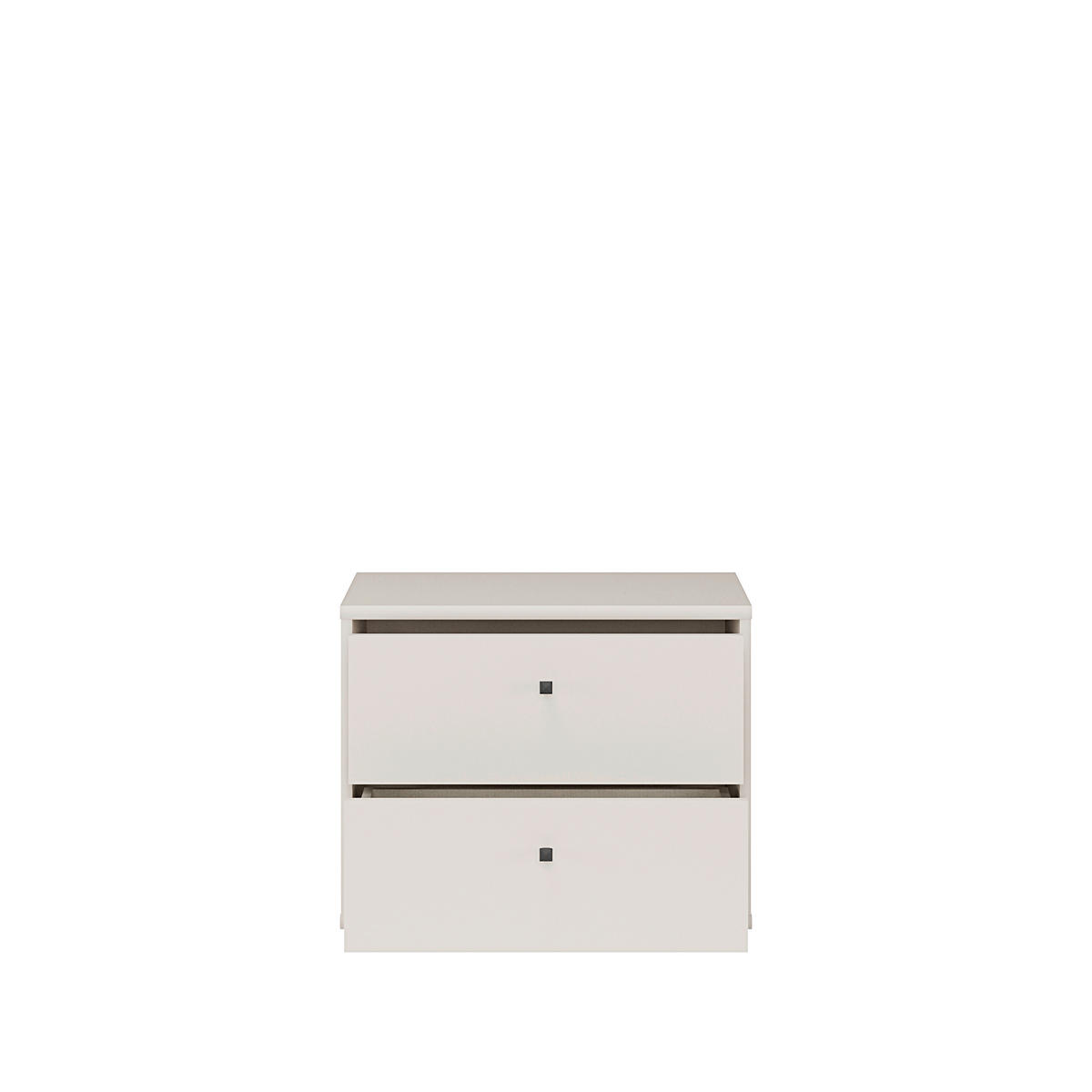 KOMMODE , 54/43,9/34,8 cm, 2 Schublade(n)  - Sandfarben/Schwarz, Design, Holzwerkstoff/Kunststoff (54/43,9/34,8cm)