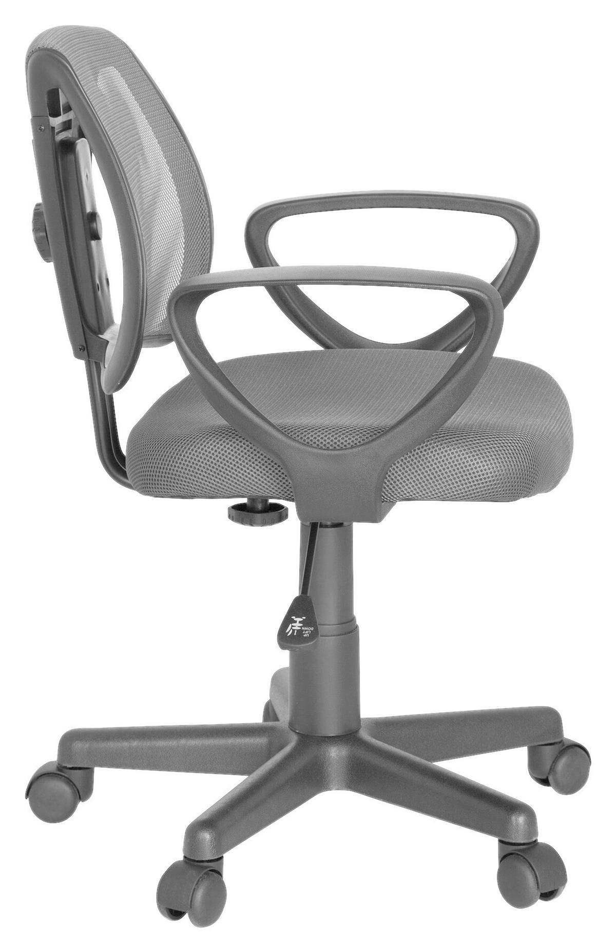 JUGENDDREHSTUHL Grau  - Grau, Basics, Kunststoff (58/75-92/45cm) - MID.YOU