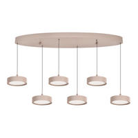 LED-HÄNGELEUCHTE Valensole 117,5/150/36,5 cm  - Sandfarben, Design, Metall (117,5/150/36,5cm)