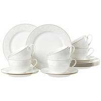 KÁVOVÝ SERVIS, 18-dielne, jemný porcelán (fine china) - béžová, Konventionell, keramika - Ritzenhoff Breker