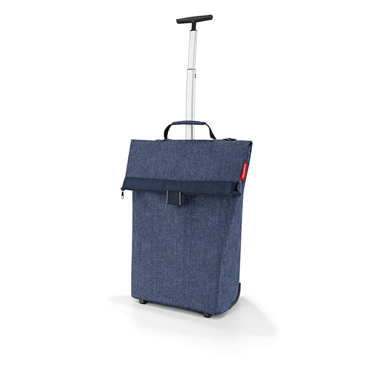NÁKUPNÍ TAŠKA NA KOLEČKÁCH  - černá/tmavě modrá, Basics, plast (43/53/21cm) - Reisenthel