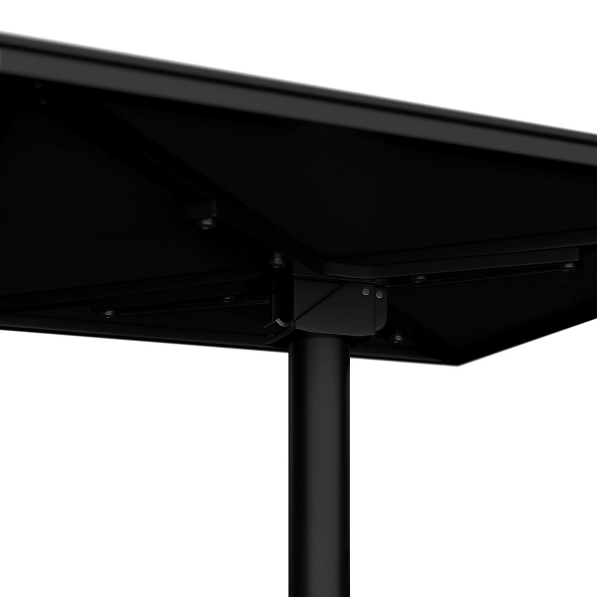 BISTROTISCH in Metall, Kunststoff 70/70/74 cm  - Anthrazit, KONVENTIONELL, Kunststoff/Metall (70/70/74cm) - Ambia Garden