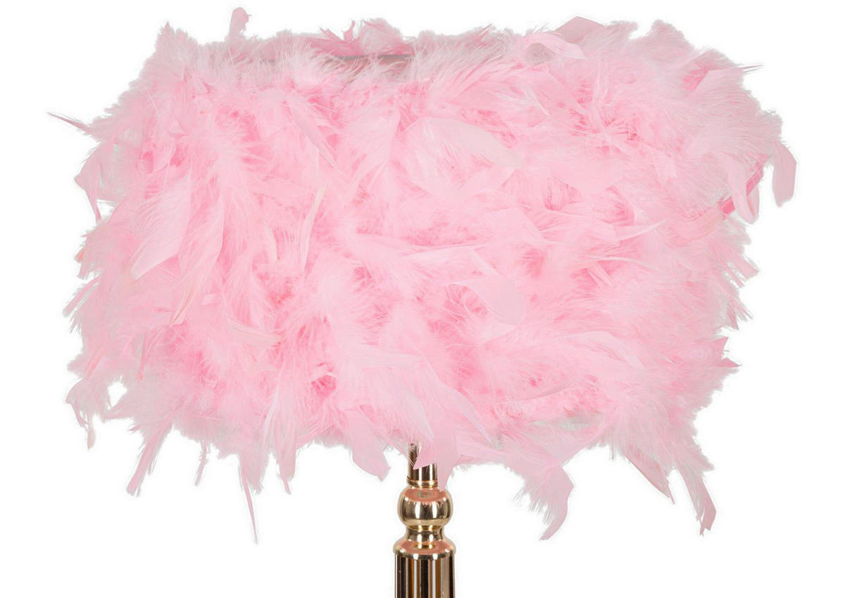 TISCHLEUCHTE - Pink/Weiß, Basics, Kunststoff/Metall (25/54/25cm)